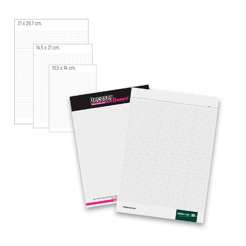 14,5 x 21 cm Üstten Tutkallı Bloknot - 2