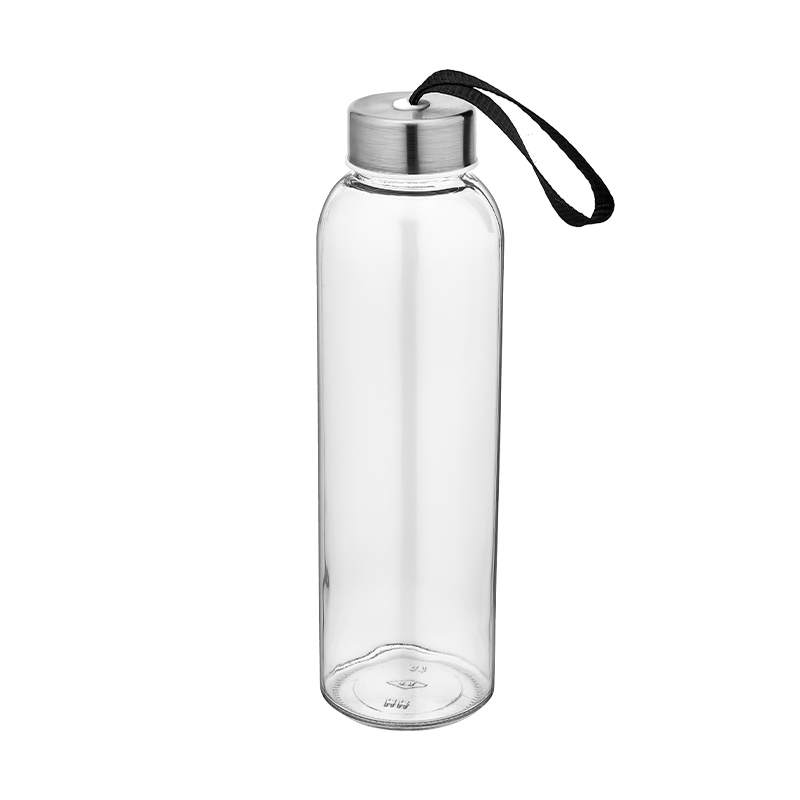 Cam Şişe / Matara Siyah Kılıflı 500 ml - 4