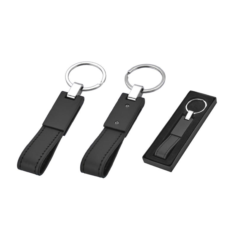 Tek Taraflı Metal Suni̇ Deri̇ Anahtarlık - 3