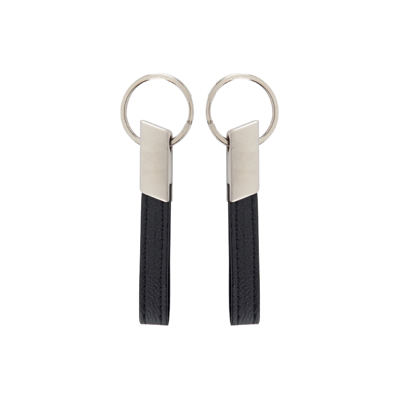 Çift Taraflı Metal Suni̇ Deri̇ Anahtarlık