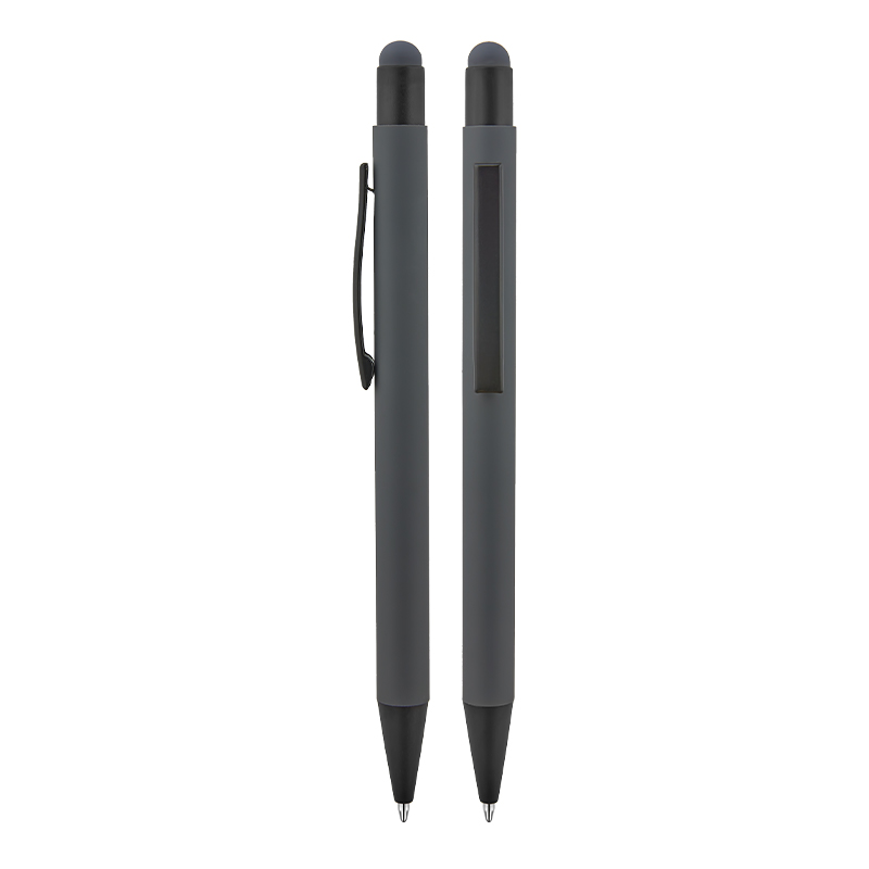 Metal Touchpen Rubber Gövde Tükenmez Kalem