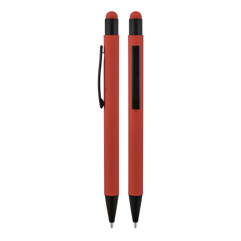 Metal Touchpen Rubber Gövde Tükenmez Kalem - 3