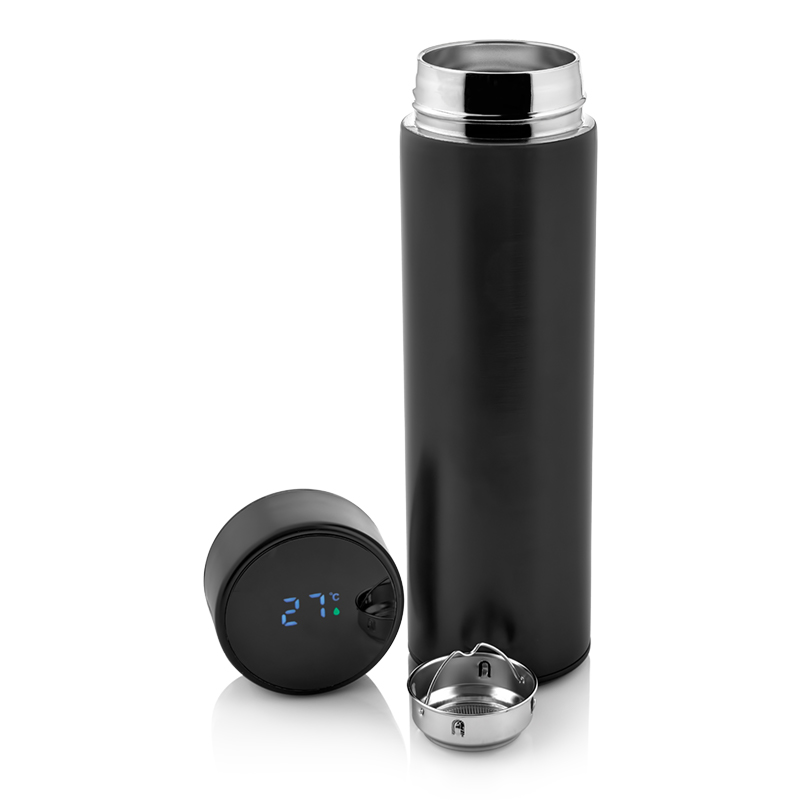 Isı Derece Göstergeli Çelik Termos 450 ml - 4