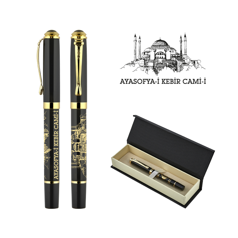 Metal Kabartmalı Roller Kalem Seti - 3