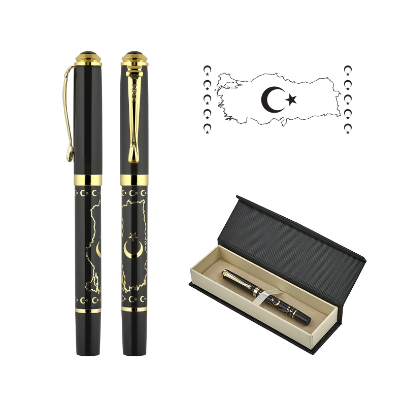 Metal Kabartmalı Roller Kalem Seti - 7