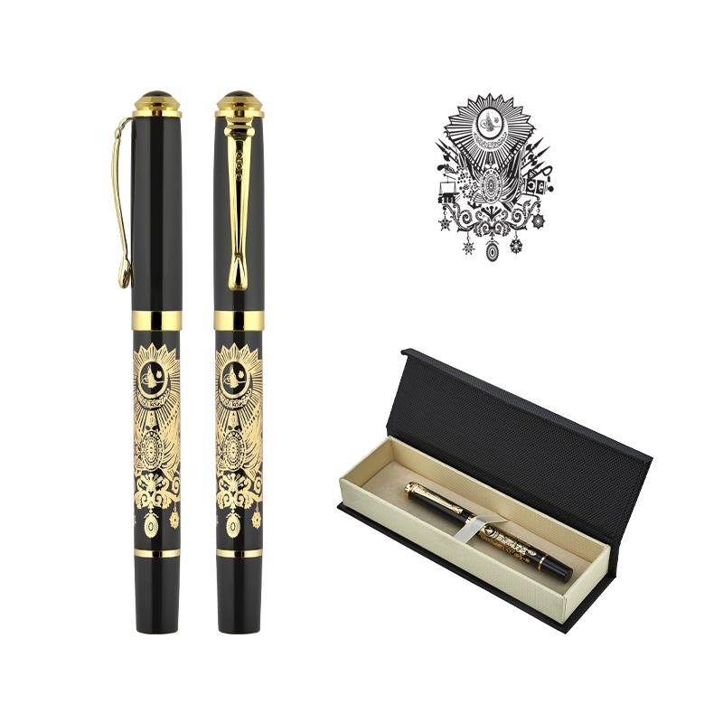 Metal Kabartmalı Roller Kalem Seti - 6