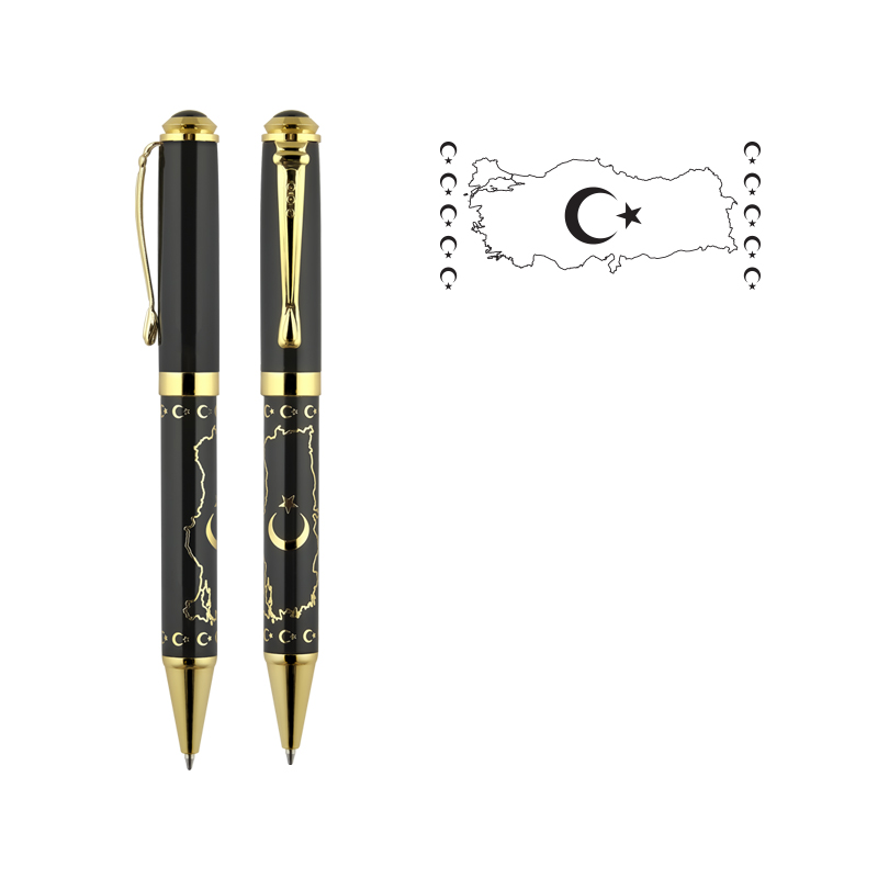 Metal Kabartmalı Tükenmez Kalem - 7