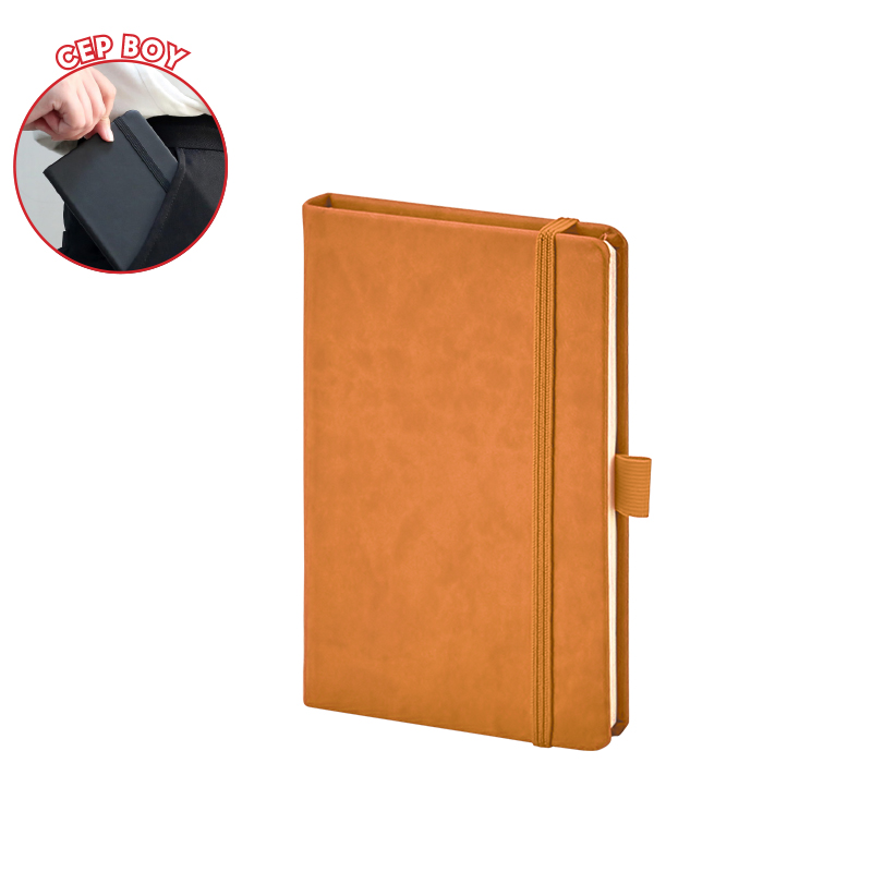 9 x 14 cm Termo Deri̇ Defter Cep Boy - 6