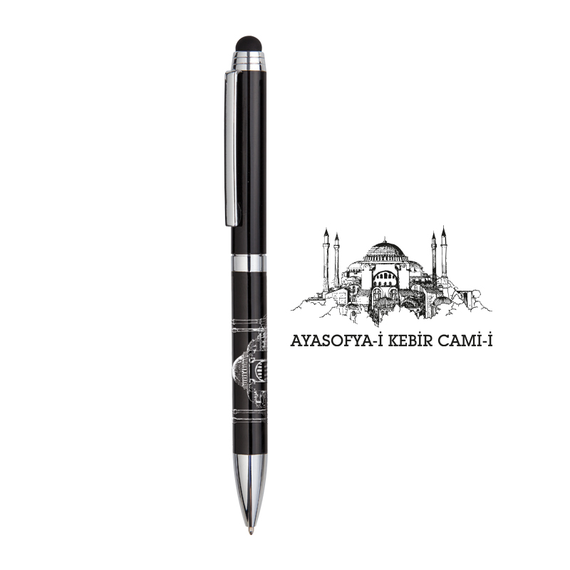Metal Atatürk - Ayasofya Kabaratmalı Tükenmez Kalem - 3