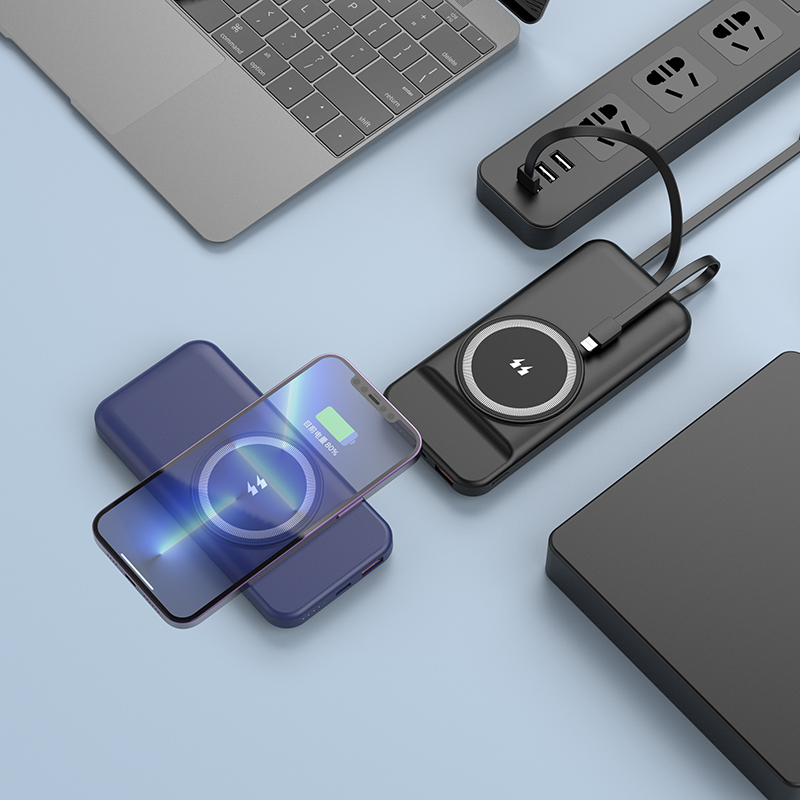 10.000 mAh Wireless + MagSafe Powerbank - 4