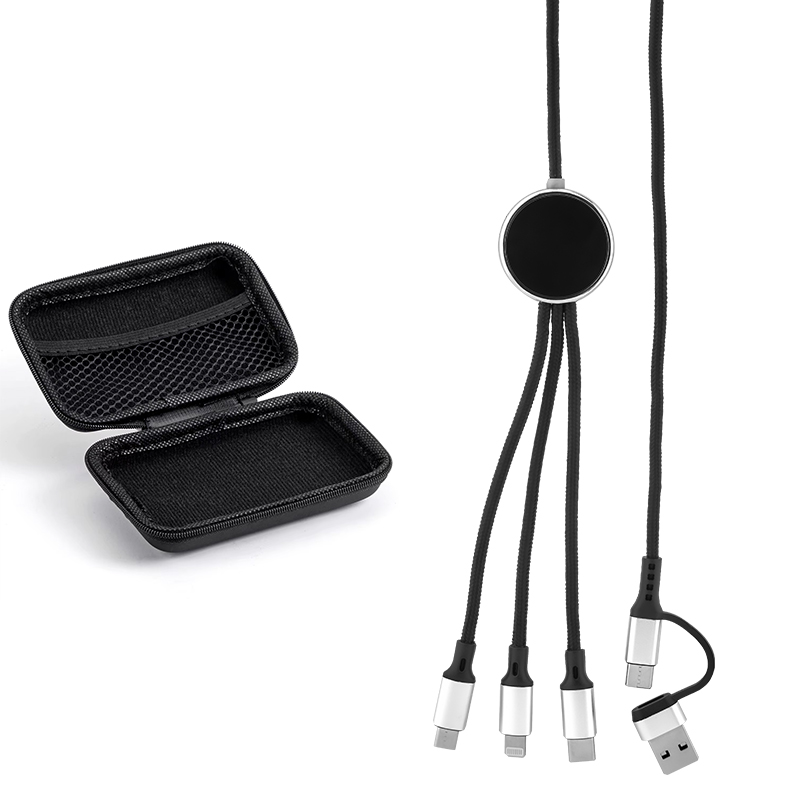 Çantalı 120 cm Işıklı Çoklu Şarj Kablosu - 2