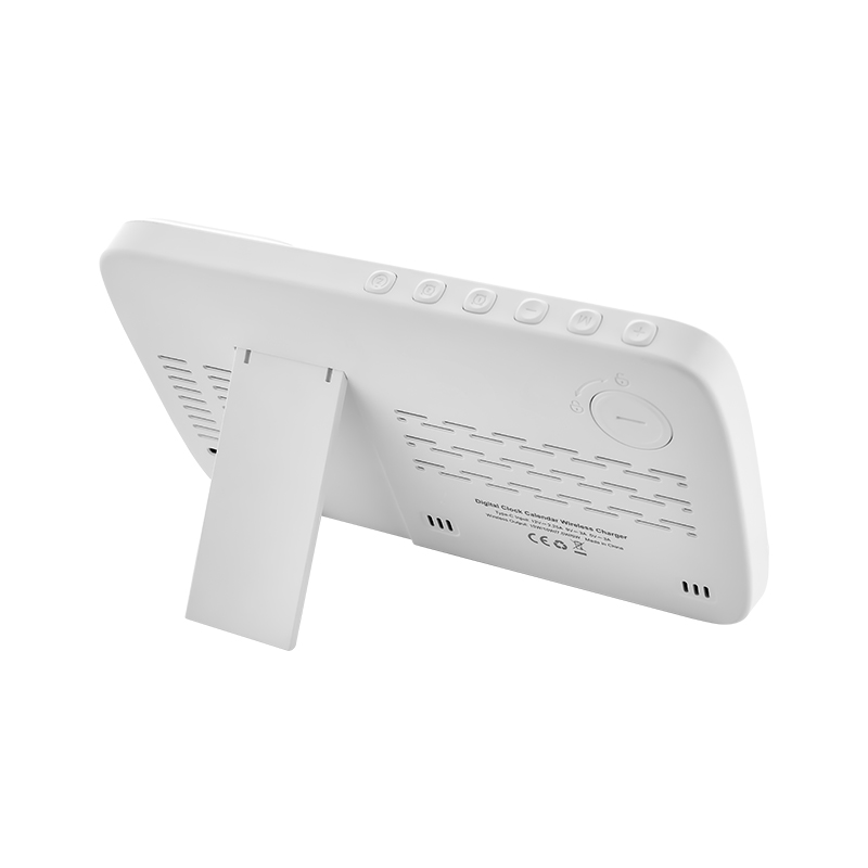 Işıklı Kablosuz Şarj İstasyonu + Dijital Saat - 5