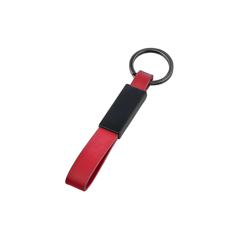 Çift Taraflı Metal Suni̇ Deri̇ Anahtarlık