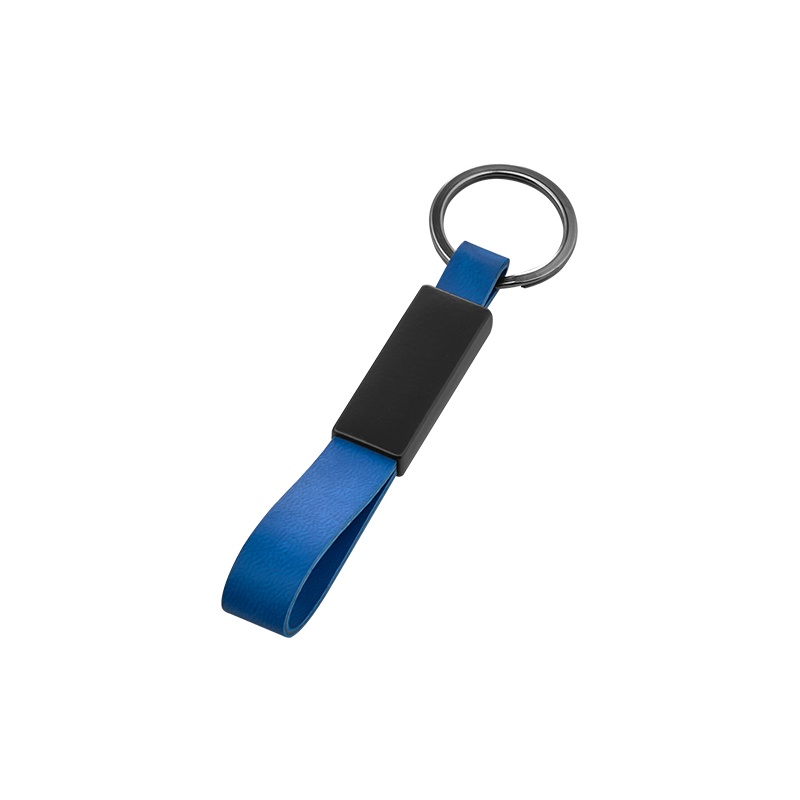 Çift Taraflı Metal Suni̇ Deri̇ Anahtarlık - 3