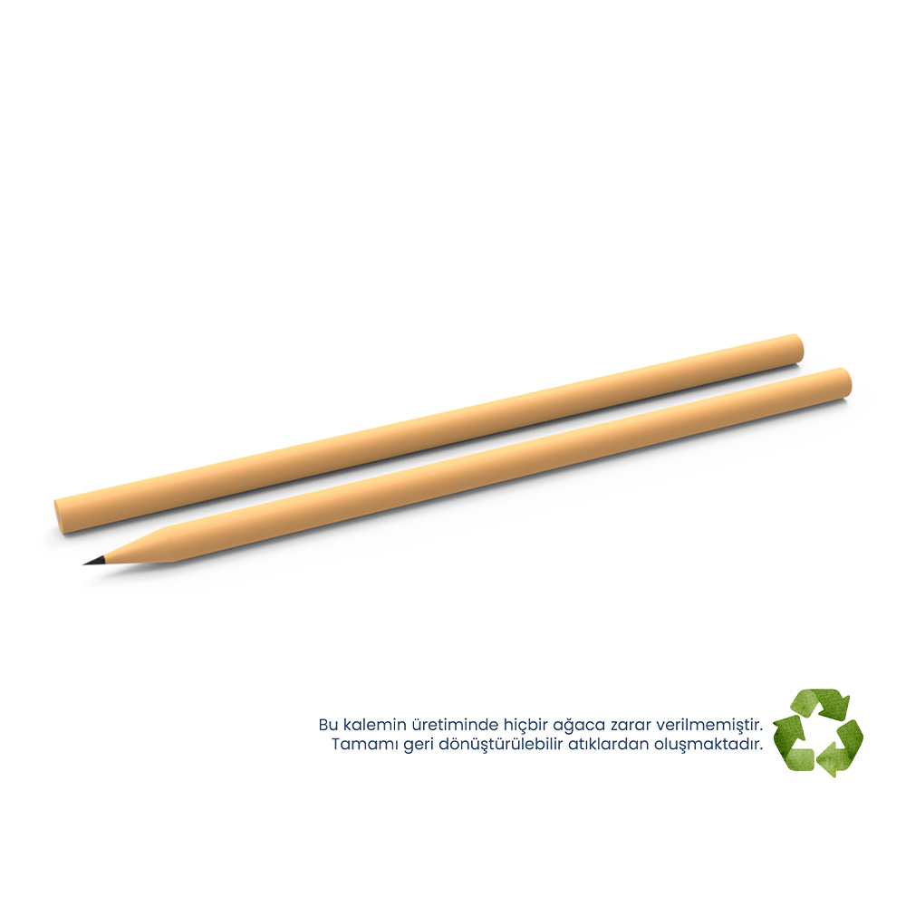 Yuvarlak Naturel Kurşun Kalem