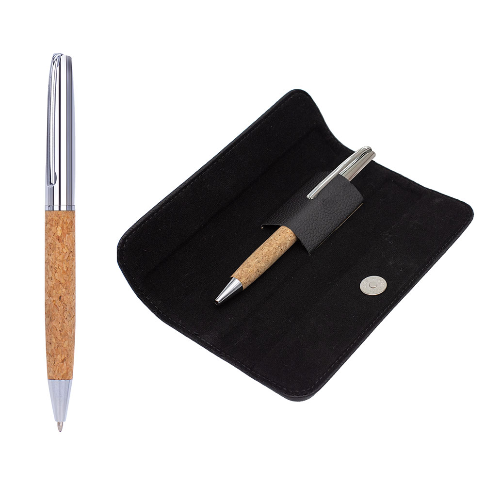 Tekli Kılıflı Metal Tükenmez Kalem Seti