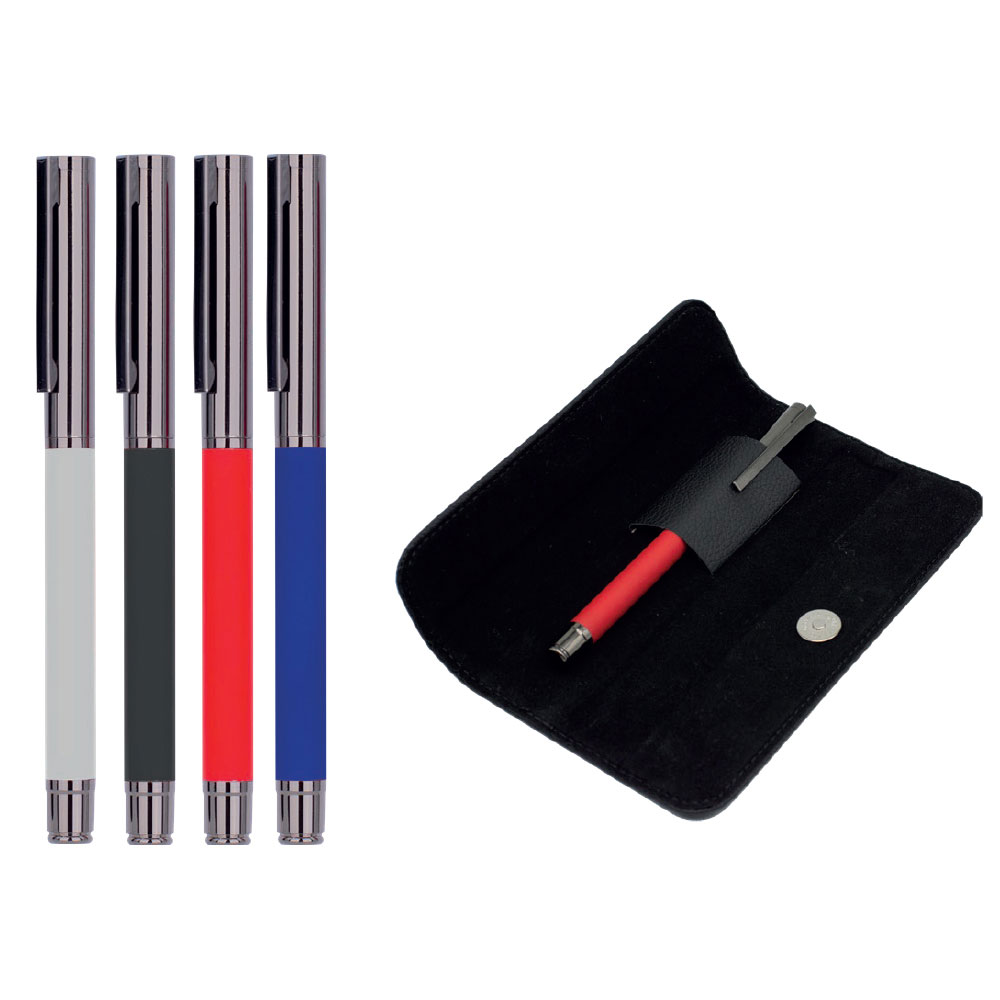 Tekli Kılıflı Metal Roller Kalem Seti