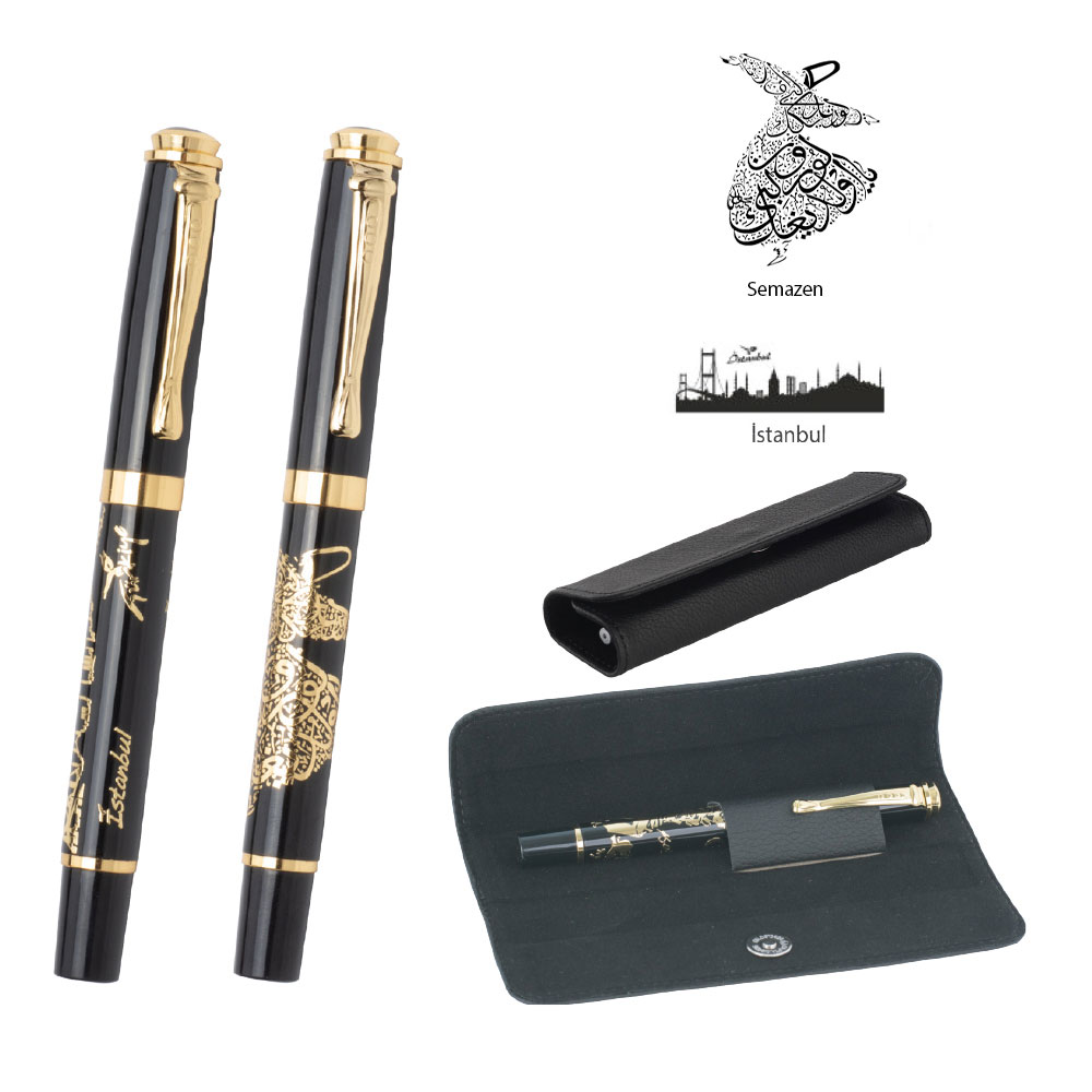 Metal Kabartmalı Roller Kalem Seti