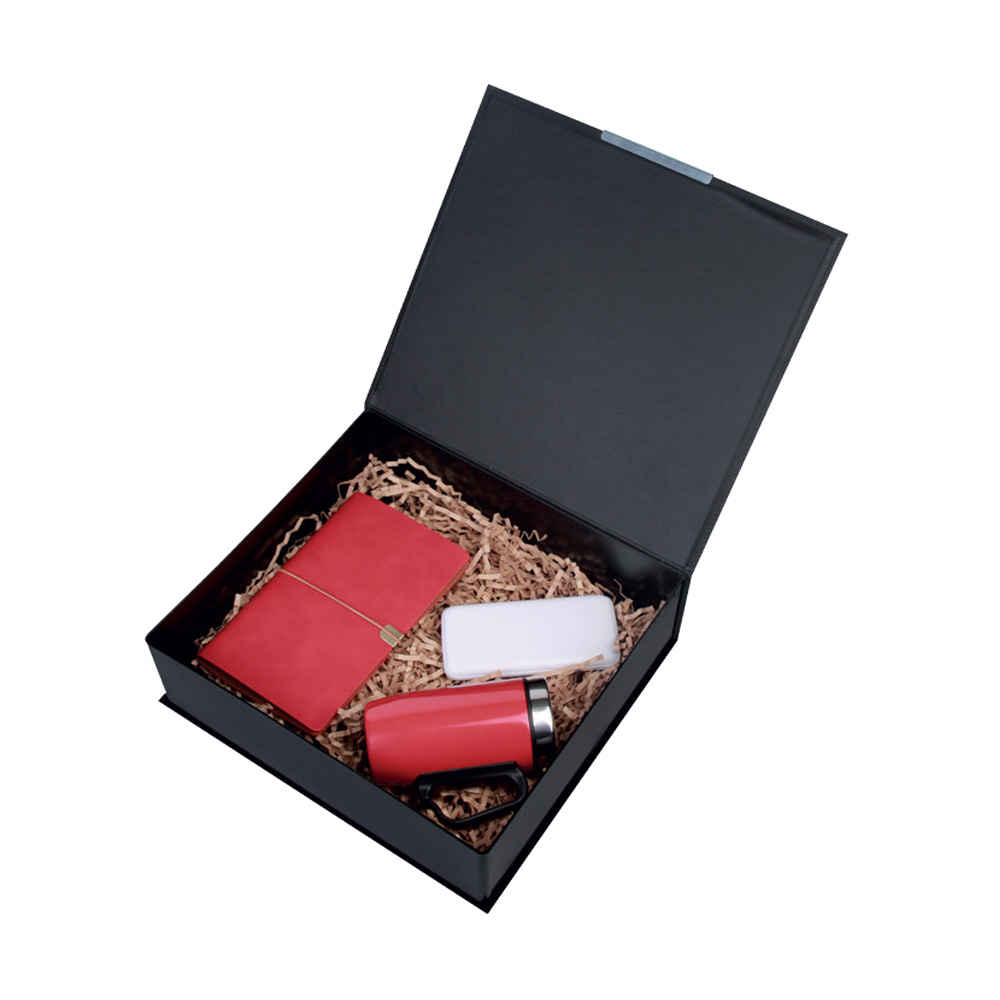 10.000 mAh Powerbank, Termo Deri Defter, 280 ml Bardak Termos Hediye Seti