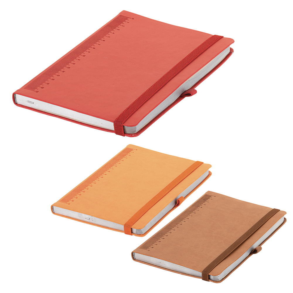 13 x 21 cm Termo Deri Kapak Cetvelli Defter