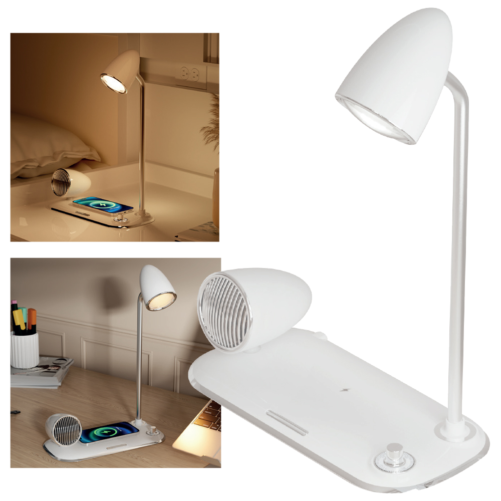 3’ü 1 Arada Kablosuz Şarj Cihazı + Hoparlör