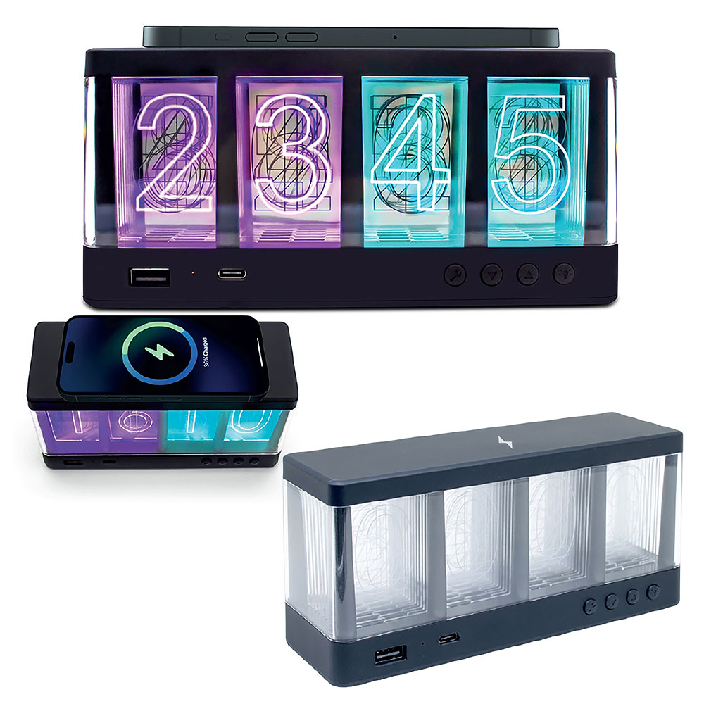 Saatli Kablosuz Şarj İstasyonu