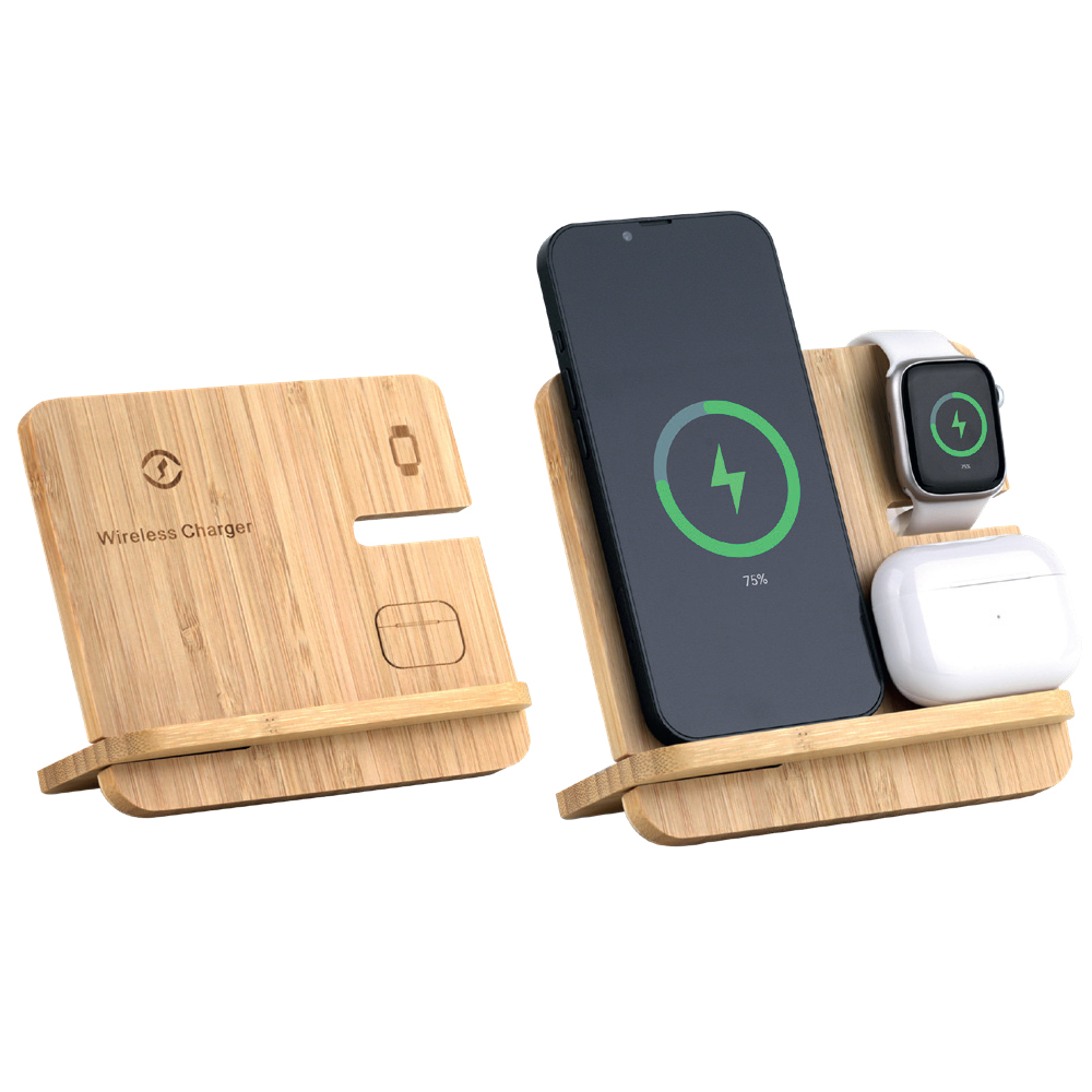 Bambu Kablosuz Şarj İstasyonu