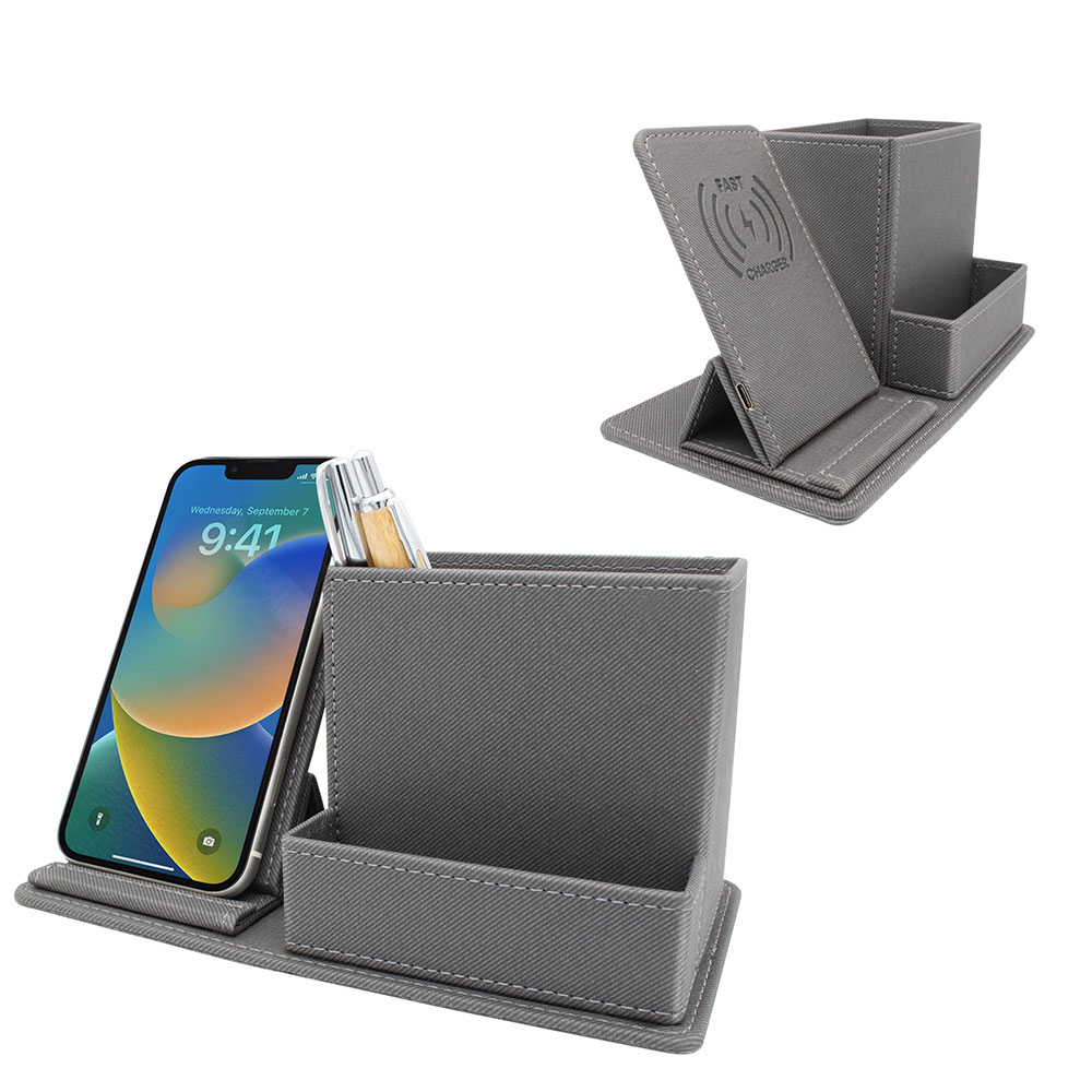 Wireless Şarj İstasyonu + Masaüstü Kalemlik
