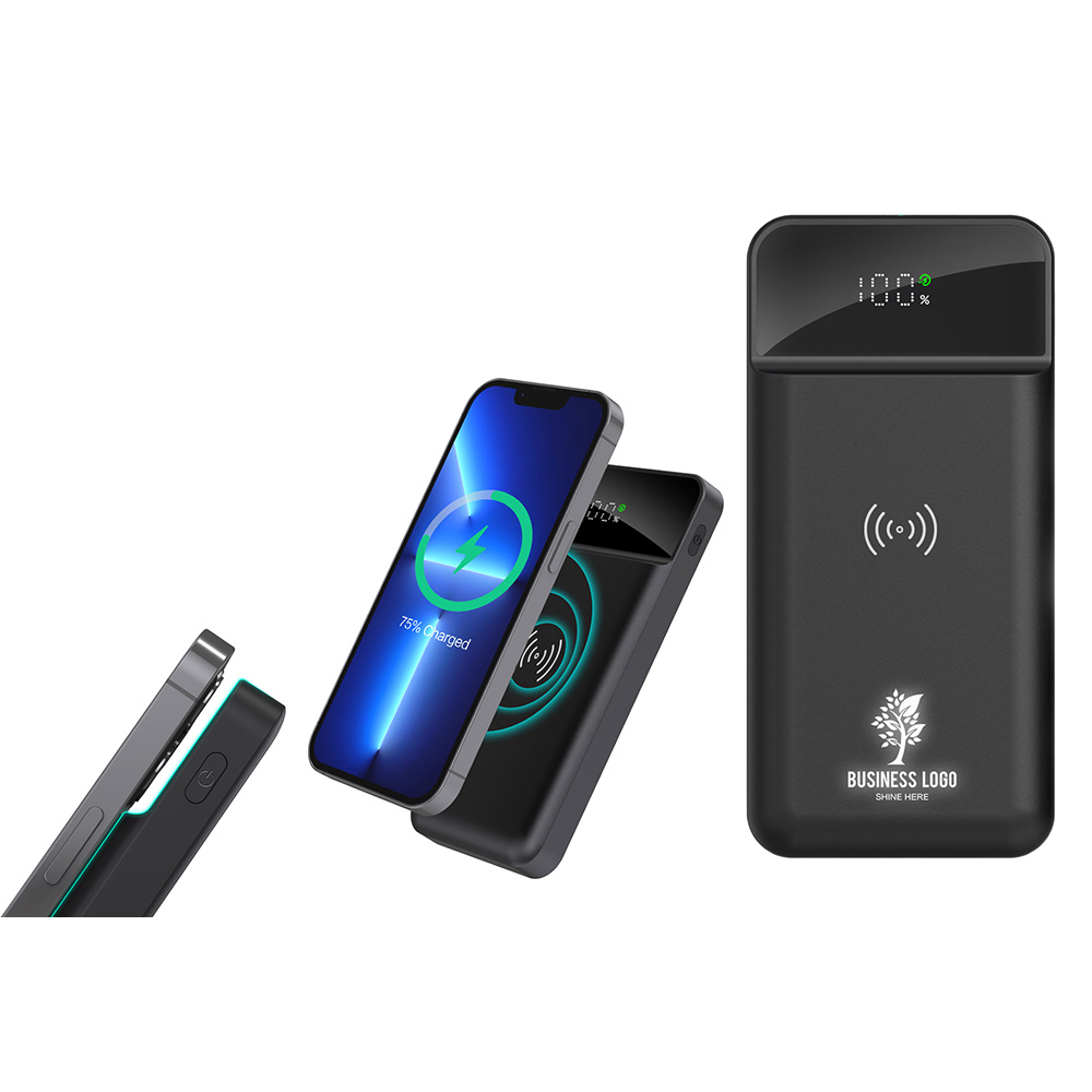 10.000 mAh Işıklı Wireless Powerbank