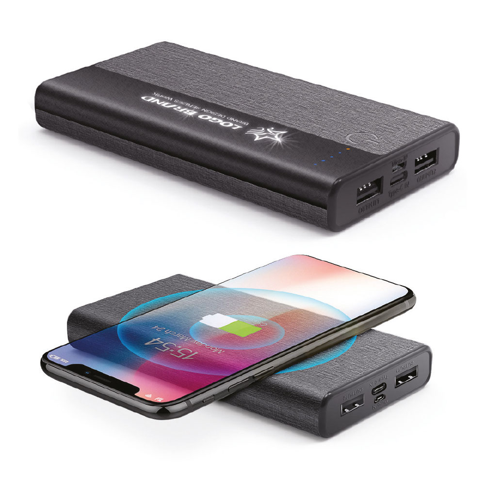 10.000 mAh Işıklı Wireless Powerbank