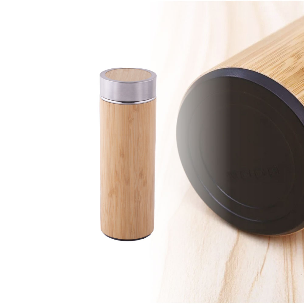 Bambu Gövdeli Çelik Termos 450 ml