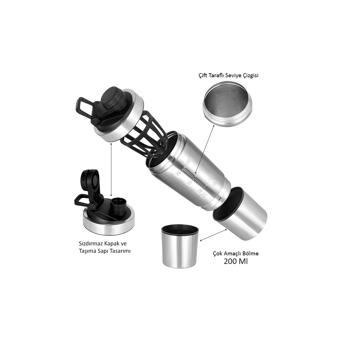 Çelik Shaker - Matara 700 ml - 5
