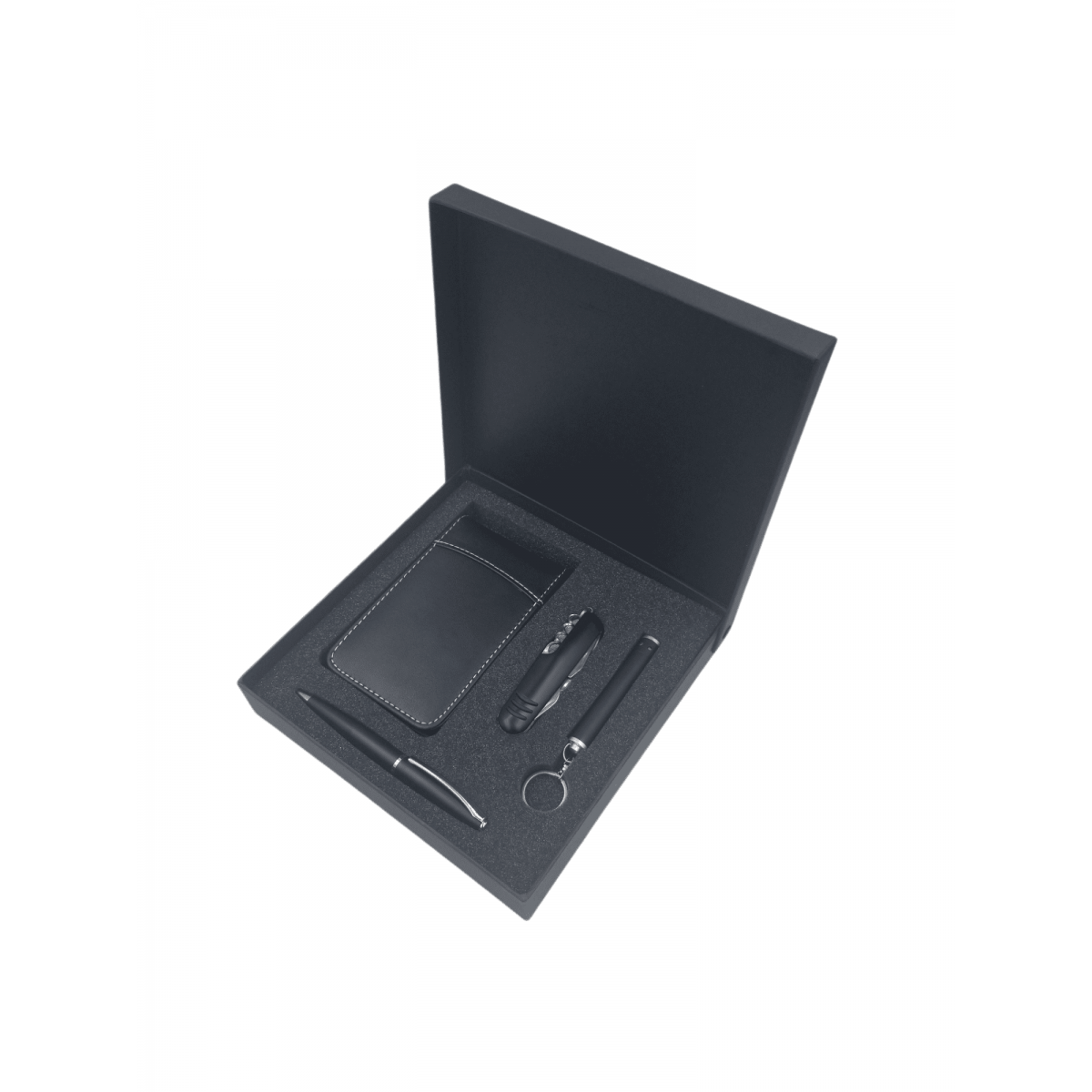 Hesap Makinesi, Metal Kalem, Anahtarlık, Çakı Hediye Seti - 3