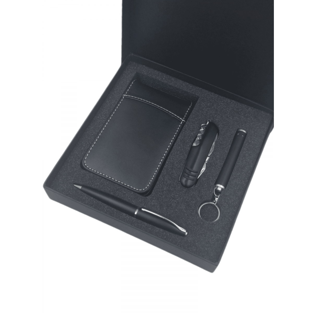 Hesap Makinesi, Metal Kalem, Anahtarlık, Çakı Hediye Seti