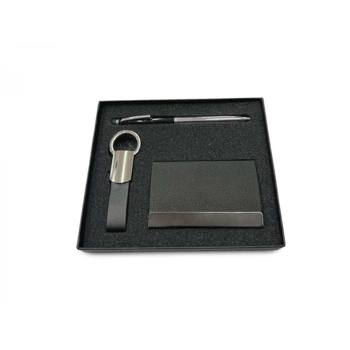 Metal Kalem, Anahtarlık, Kartvizitlik Hediye Seti - 3