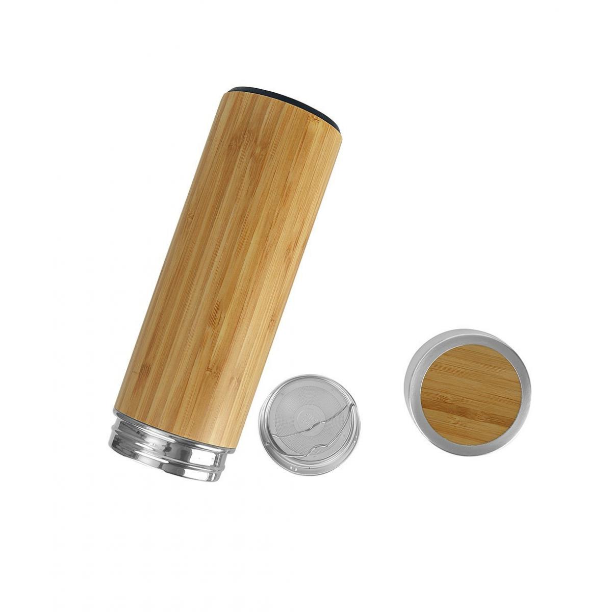 Bambu Gövdeli Çelik Termos 450 ml - 4