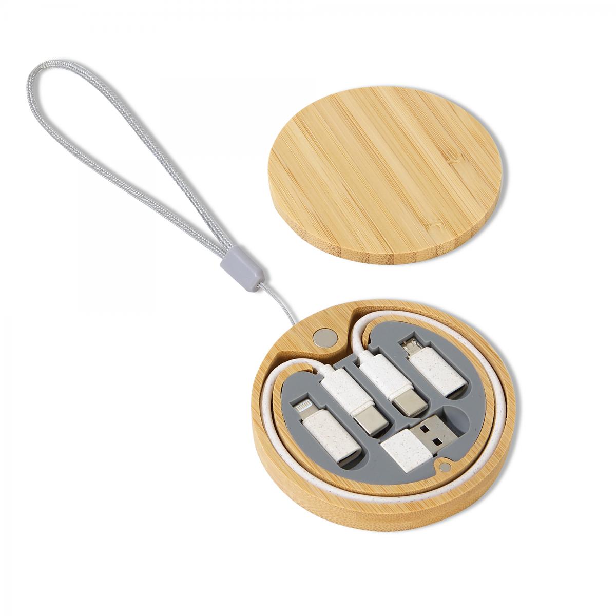 Çok Fonksiyonlu Bambu Gövde Kablo Seti - 2