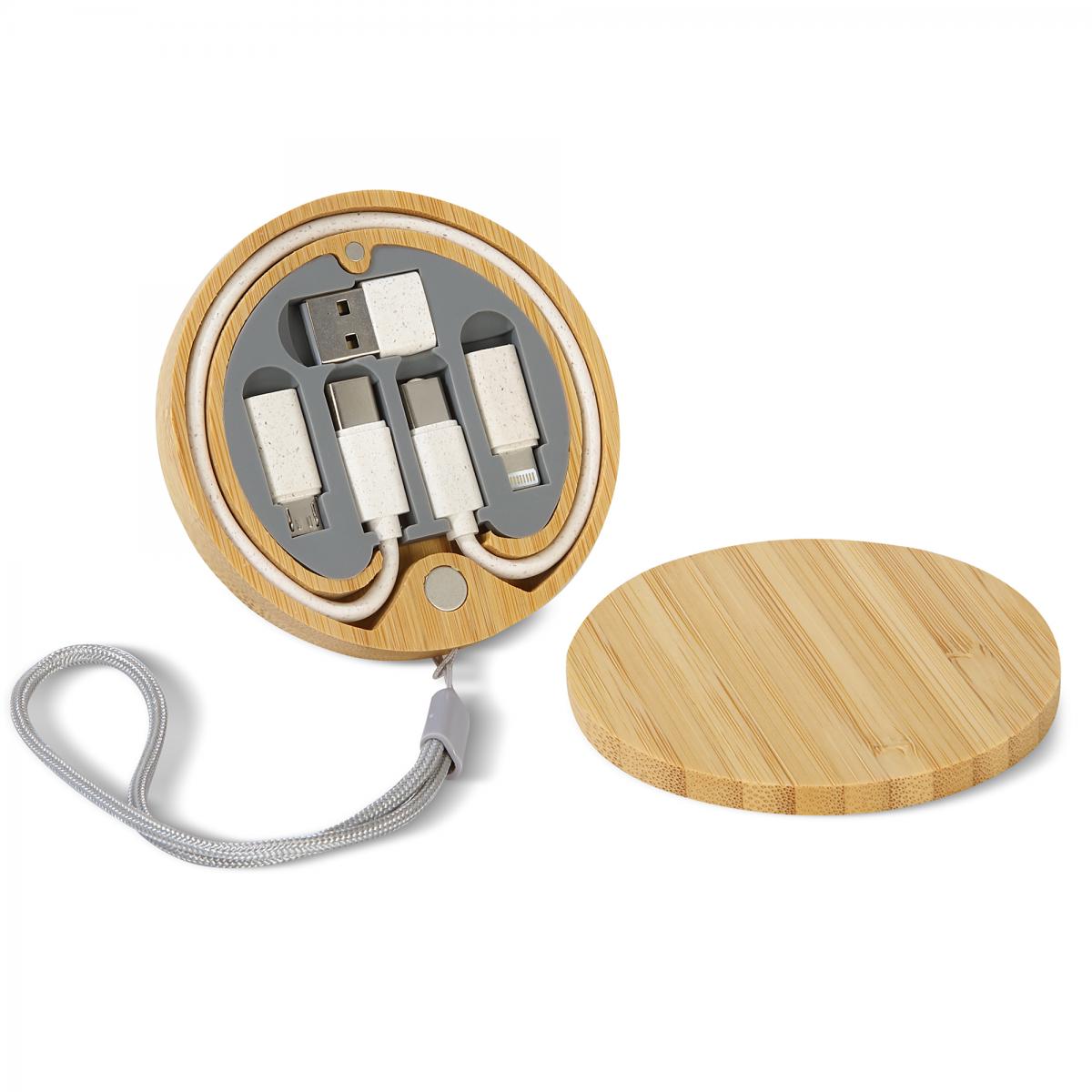 Çok Fonksiyonlu Bambu Gövde Kablo Seti