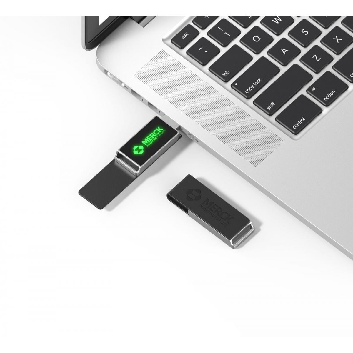 32 GB Deri Kapaklı Işıklı USB Bellek - 7
