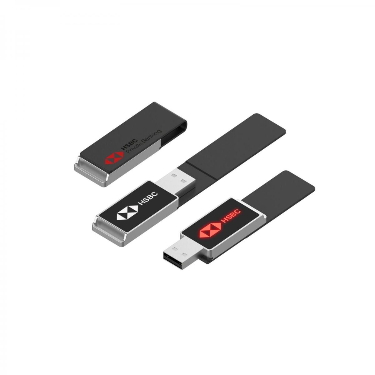 32 GB Deri Kapaklı Işıklı USB Bellek - 6