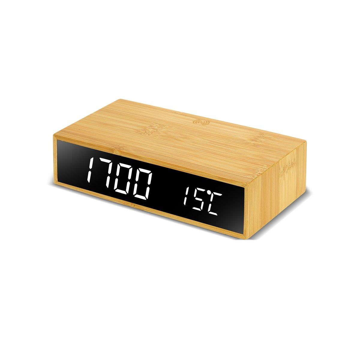 Kablosuz Şarj Özellikli Alarmlı Masa Saati - 3