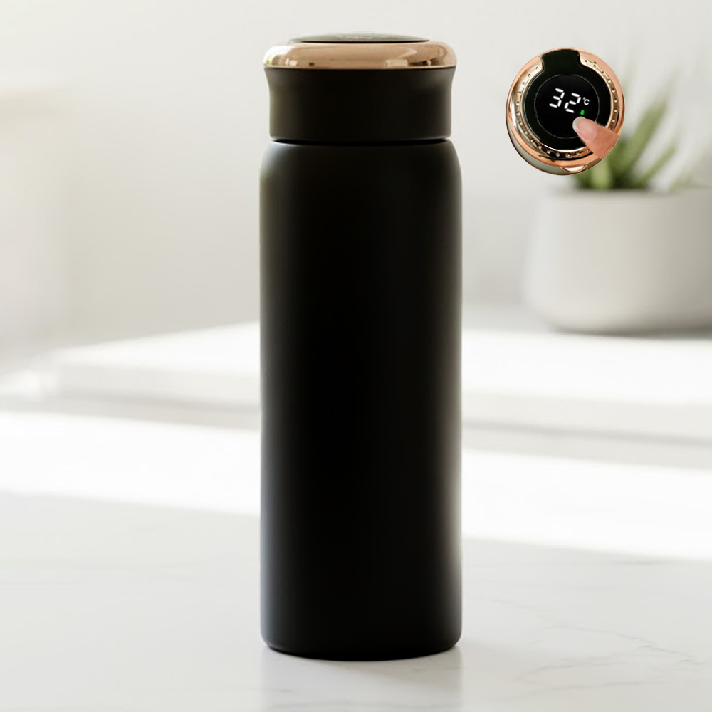 Isı Derece Göstergeli Çelik Termos 500 ml