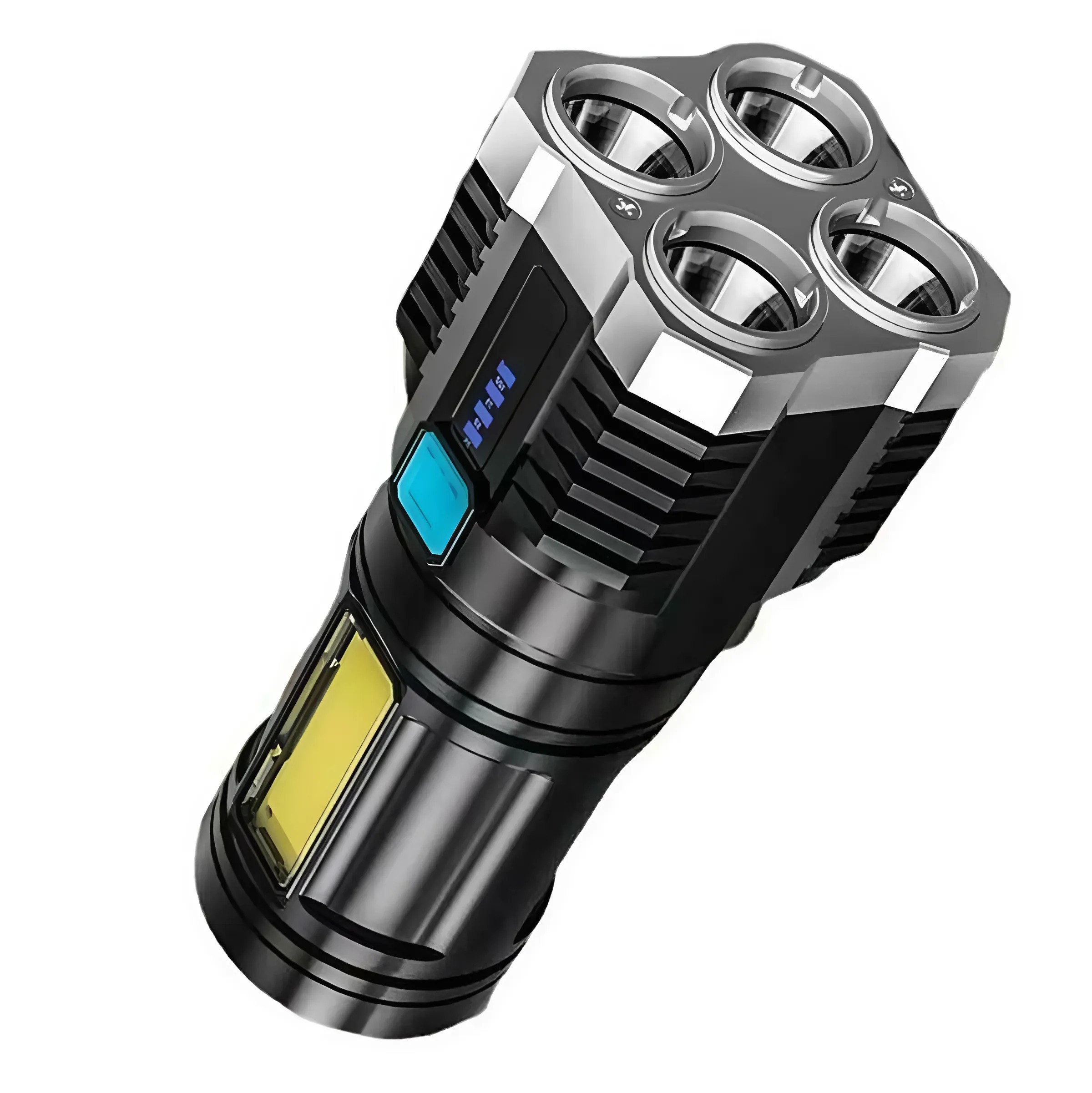 LS - 03 Dört Ledli El Feneri - Siyah