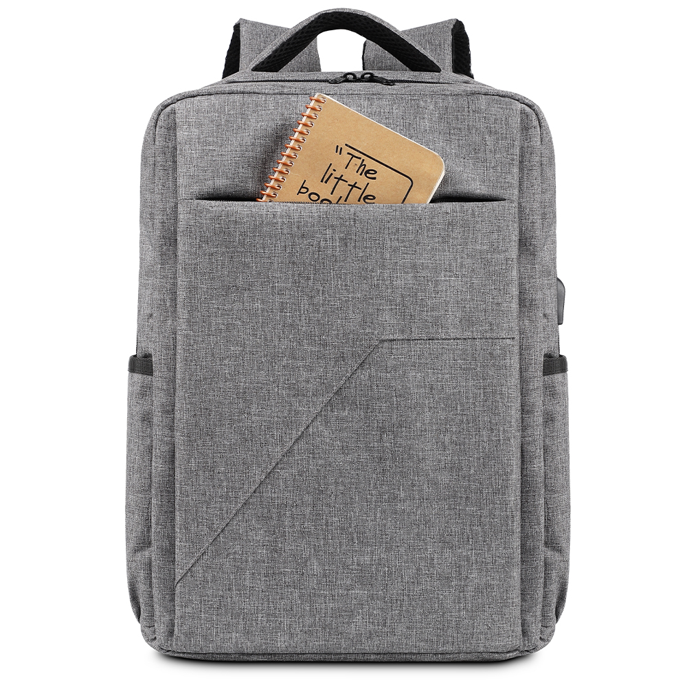 USB Özellikli Promosyon Sırt Çantası - Gri