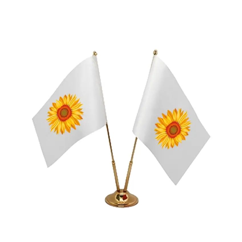 İkili Gold Masa Bayrağı