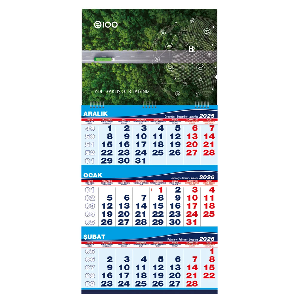 Orta Boy Gemici Takvim - 1